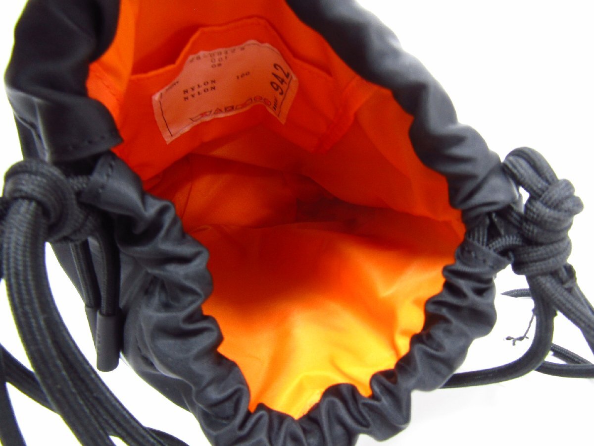 sacai サカイ ナイロンツイル s Kinchaku 巾着 バッグ 25-0942S★BG4422_画像6