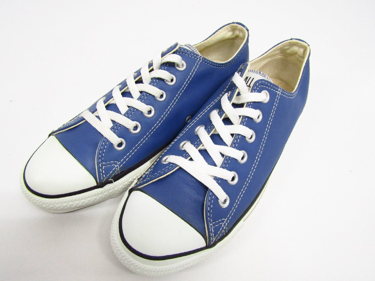 CONVERSE コンバース ALL STAR オールスター レザー スニーカー USA製 SIZE:US8 約26.0cm★SH8317_画像1