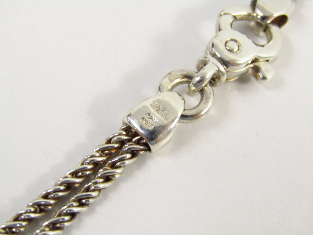TIFFANY＆Co ティファニー ダブルロープ センターノット ネックレス 925 シルバー▽Y2935_画像5