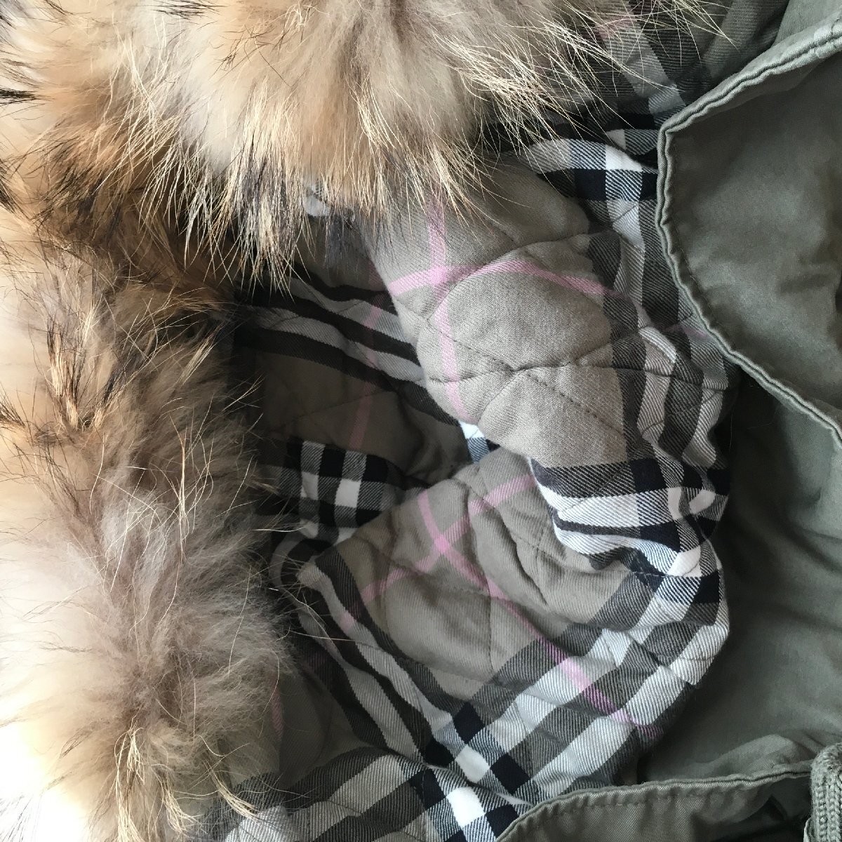 美品 BURBERRY BLUE LABELバーバリーブルーレーベル モッズコート38_画像7