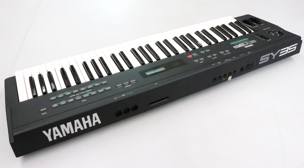 ★【動作OK】【付属品付き】YAMAHA ヤマハ SY35 / KS15 / LG100 / MDR-5 / PA-3C / PA-3 シンセサイザー 電子ピアノ_BFM_C1021-F018_画像5