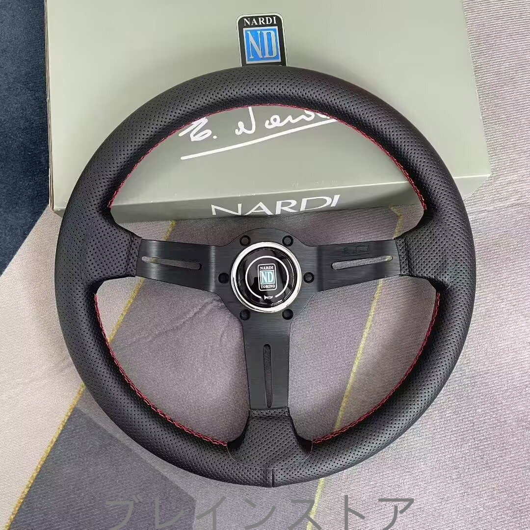 新品 NARDI ナルディ クラシック スポーツステアリング ク320mm（13インチ）ブラック_画像7