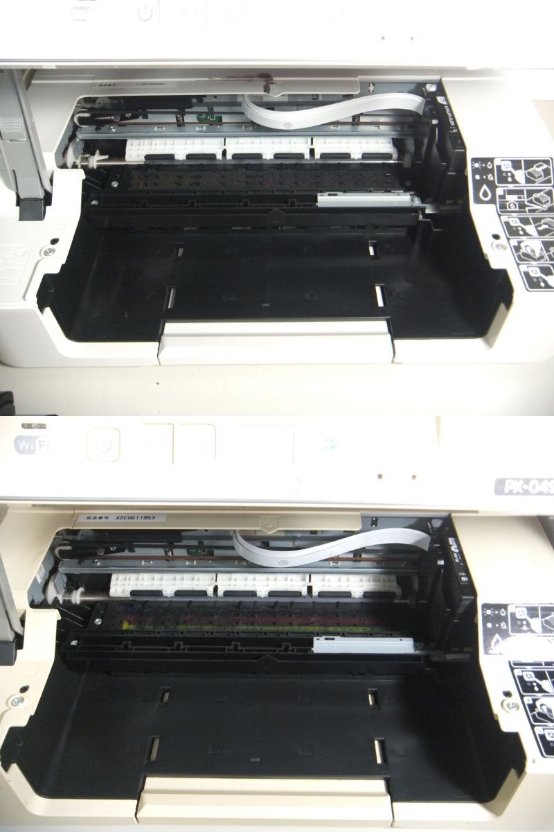 EPSON エプソン★3台セット EP-806AB PX-049A インクジェット複合機 プリンター 通電確認 ジャンク_画像7