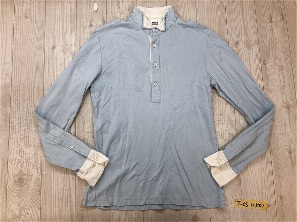 TAKEO KIKUCHI タケオキクチ メンズ ウイングカラー 長袖シャツ 2 水色_画像1