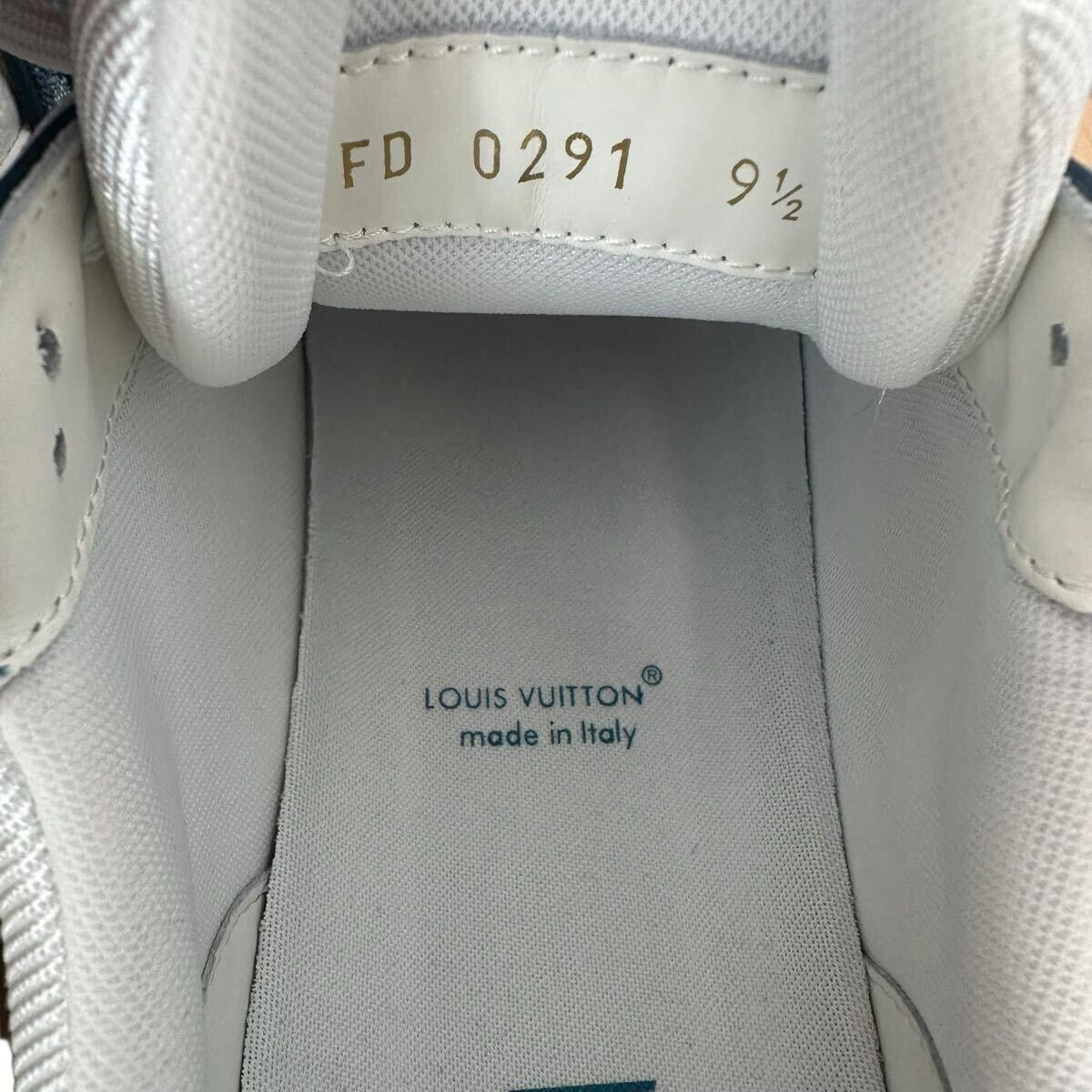 LOUIS VUITTON tray na- линия монограмма Denim спортивные туфли голубой 