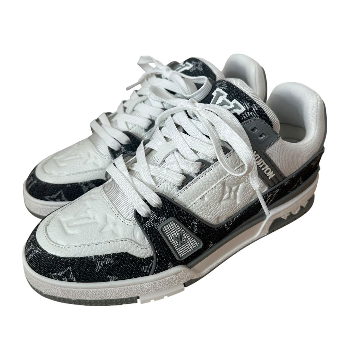 LOUIS VUITTON tray na- линия монограмма Denim серый 