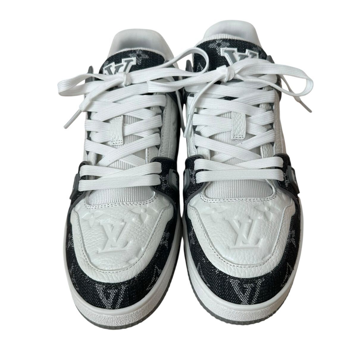 LOUIS VUITTON tray na- линия монограмма Denim серый 