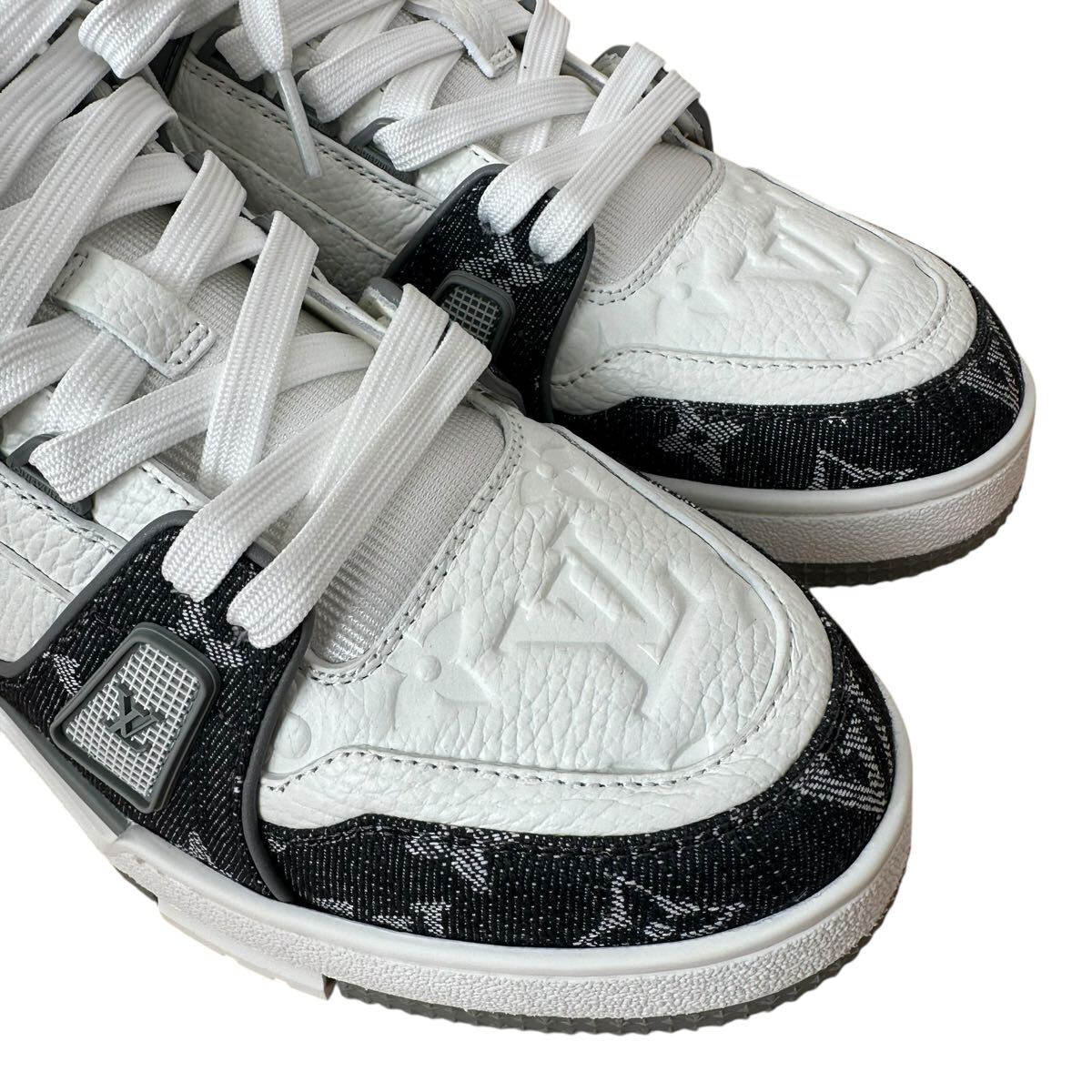 LOUIS VUITTON tray na- линия монограмма Denim серый 