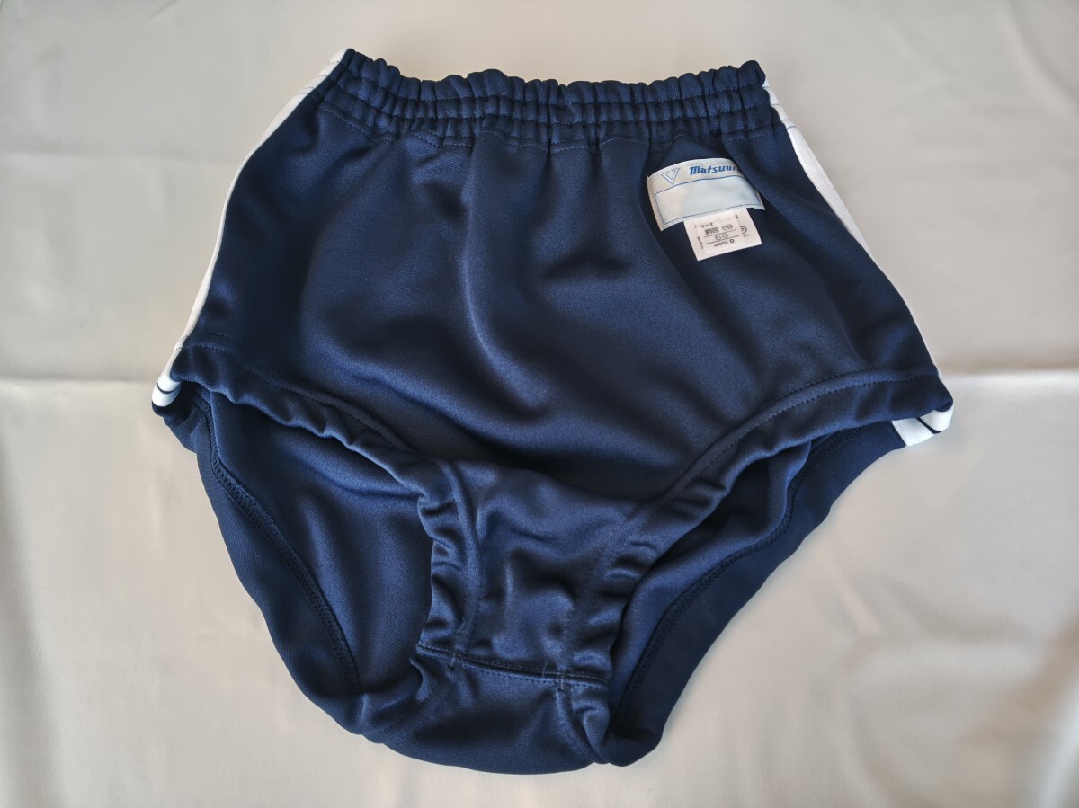 Vマツウラ ブルマー　601型　紺色　2本サイドライン入り　Oサイズ（ウエスト69cm）　元袋無し　未使用品_画像1