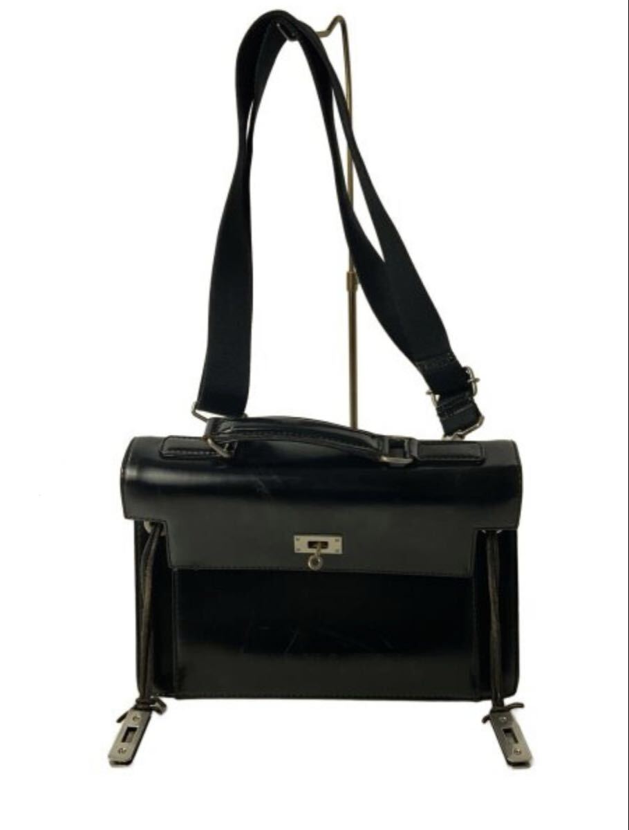 Jean Paul Gaultier / JPG архив кожаная сумка плечо & рука 2WAY / черный / 90s шедевр 