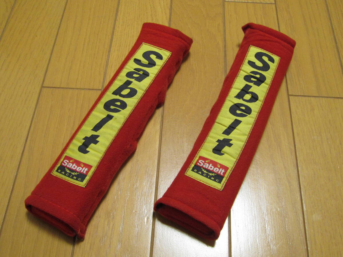 [ бесплатная доставка ]Sabelt RACING*sa bell трейсинг 4 -точечный ремень безопасности для плечо накладка левый и правый в комплекте красный красный 2 дюймовый старый модель старый машина 