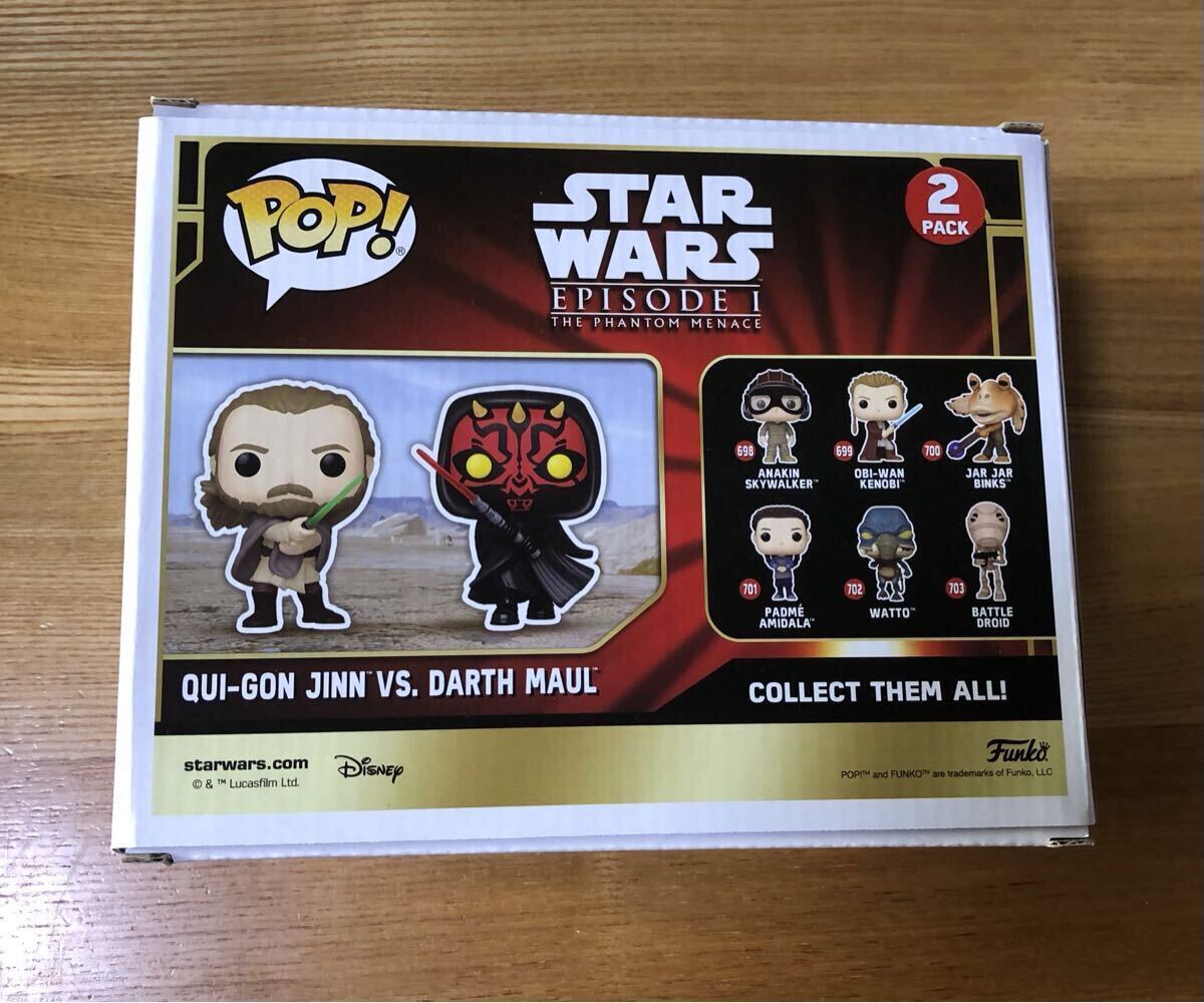 超特価！！ Funko POP! スターウォーズ クワイ・ガン ジン vs ダースモール_画像2
