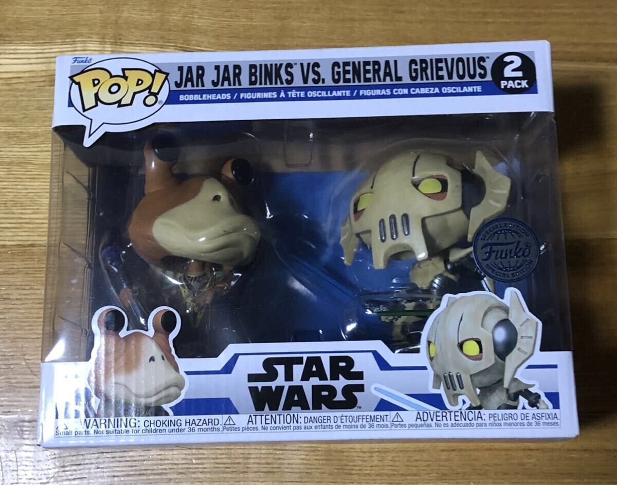 超特価！！ Funko POP! スターウォーズ ジャージャー vs グリーヴァス将軍_画像1