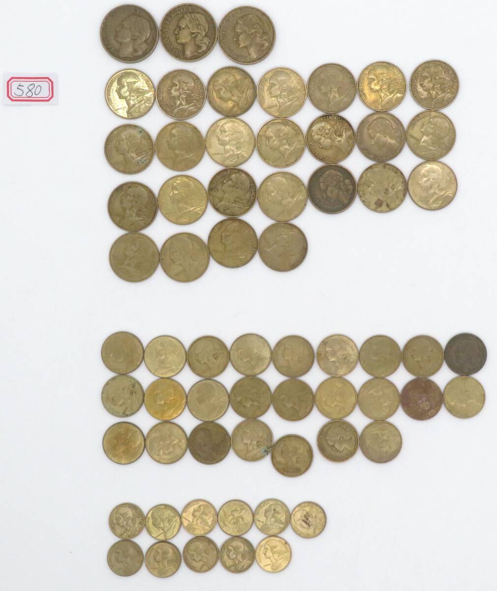 580、フランス硬貨　フランス通貨　硬貨 記念 硬貨 記念コイン メダル 記念メダル 古銭 外国硬貨 外国通貨_画像7