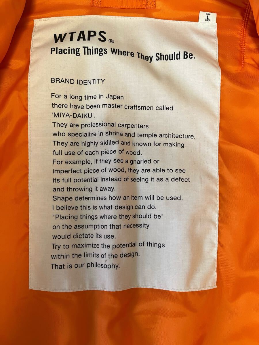 Wtaps MA-1 2014aw Lsize Black ダブルタップス_画像6