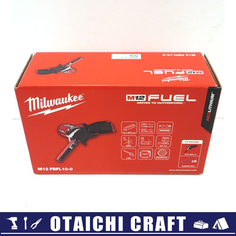 [ не использовался ]Milwaukee( Mill War ключ ) M12 FUEL 10MM ленточно-шлифовальный станок M12 FBFL10-0 JPl батарея * зарядное устройство продается отдельно [/D20179900055606D/]