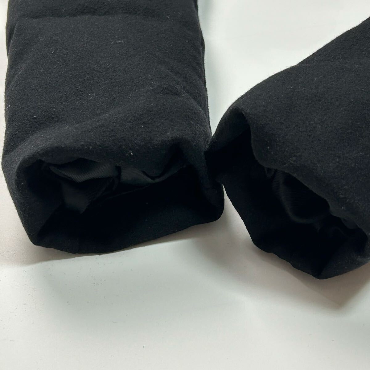 美品★ Lサイズ ARMANI EXCHANGE アルマーニエクスチェンジ ダウンジャケット ダウンコート ダッフルコート 羊毛 ブラック 黒 アウター_画像7