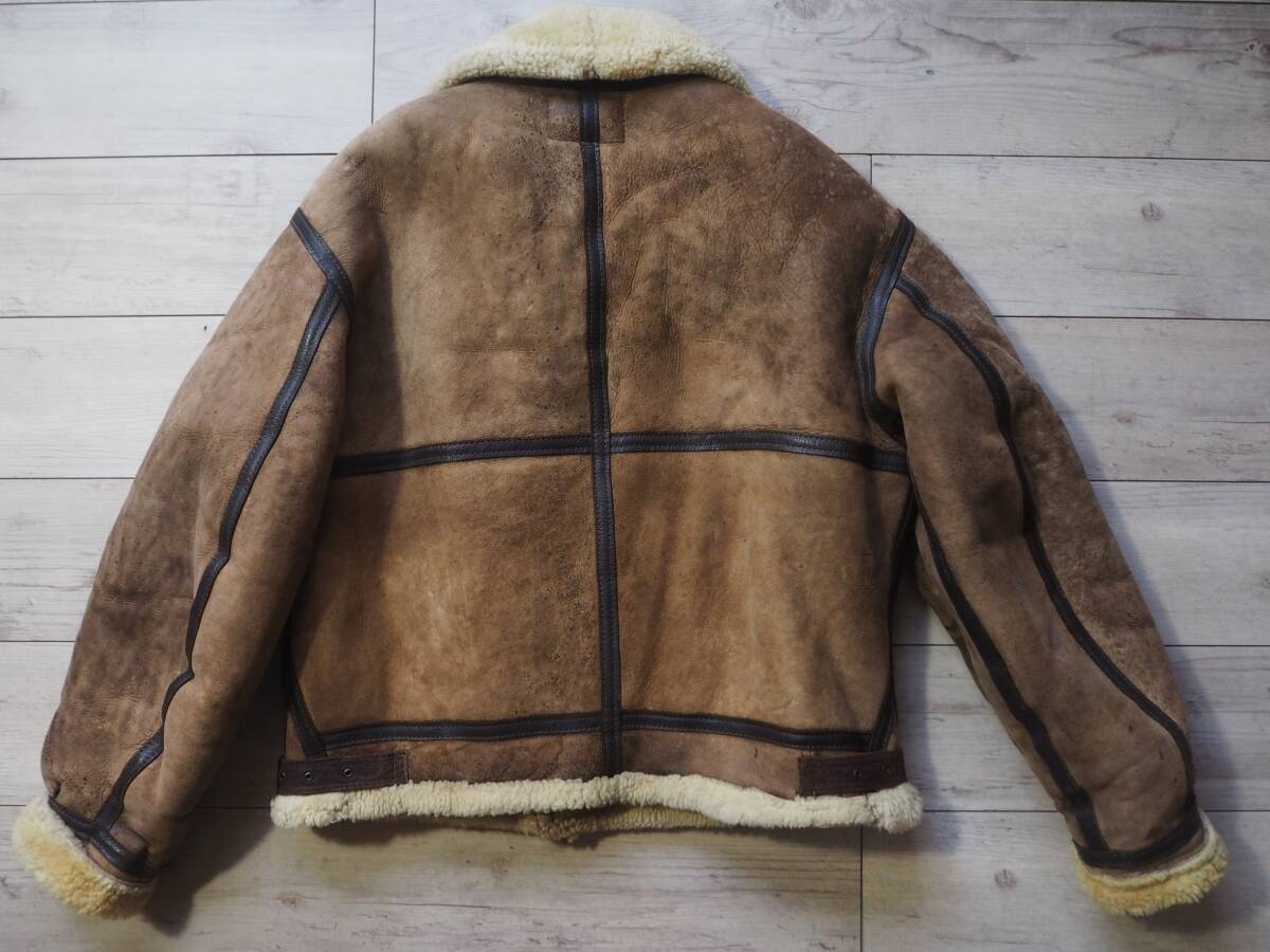 AVIREX LIMITED TYPE B-3 ムートンフライトジャケット 40 USA製 90sアヴィレックス_画像9