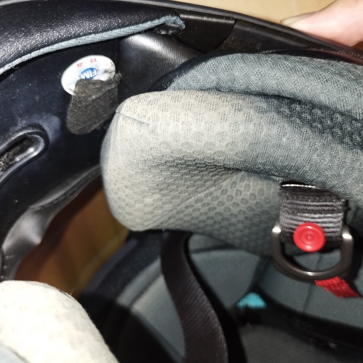 【美品】 Arai RX-7 RR5 EDWARDS SPL ラグナセカ Sサイズ 55-56cm 保存袋　 アライ エドワーズスペシャル フルフェイスヘルメット イエロー_画像9