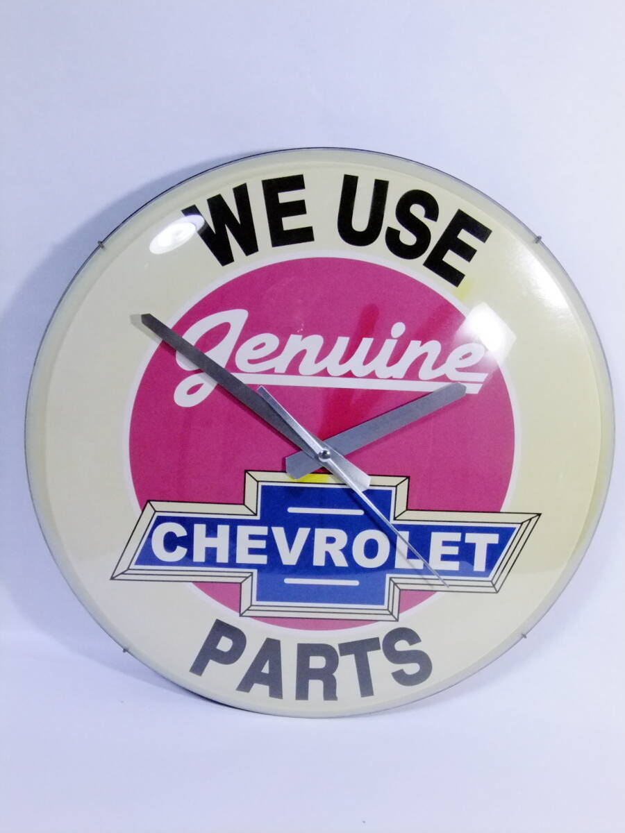 ガレージクロック　ガレージ　シボレー　chevrolet　CHEVY　ビンテージ 掛時計 アメ車 ホットロッド ローライダー　_画像1