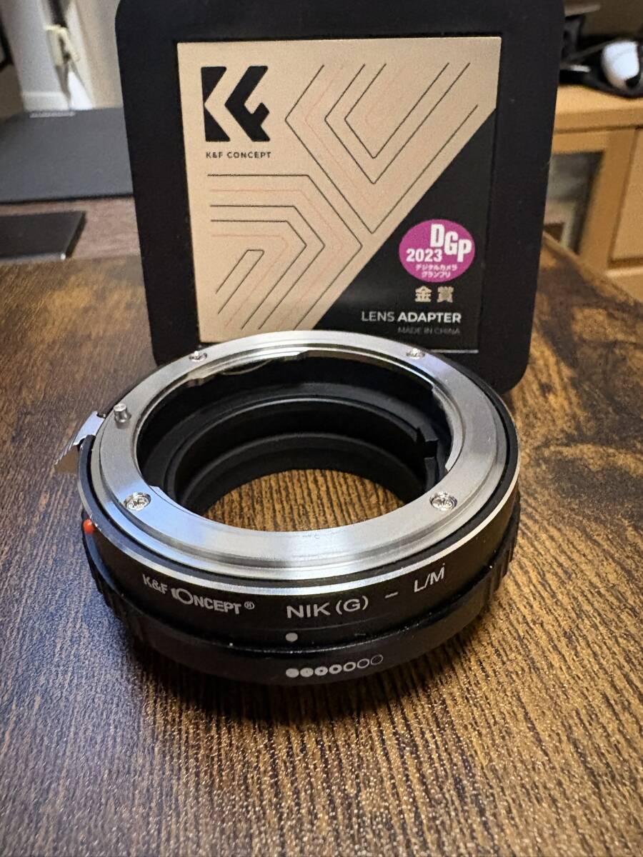 K&F Concept KF-NGM (ニコンFマウントレンズ[Gタイプ対応] → ライカMマウント変換） 絞りリング付き_画像1
