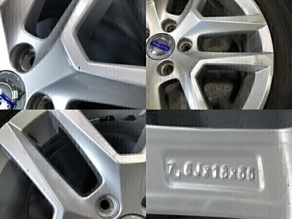 (WS7G003M)VOLVO XC60 18x7.5J 5穴 108 +55 BRIDGESTONE BluEarth XT AE61 235/60R18 103W 2021年 夏タイヤ 送料無料 ボルボ純正 18インチ_画像2