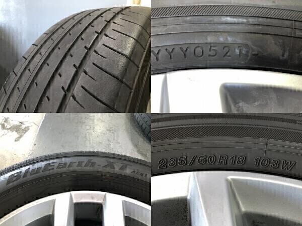 (WS7G003M)VOLVO XC60 18x7.5J 5穴 108 +55 BRIDGESTONE BluEarth XT AE61 235/60R18 103W 2021年 夏タイヤ 送料無料 ボルボ純正 18インチ_画像4