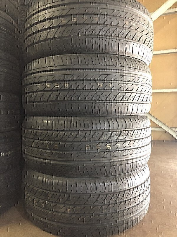 アウトレット品 送料無料 2016年製 未使用品 (55DS122)DUNLOP VEURO VE302 255/45R18 103W 4本 夏タイヤ_画像1