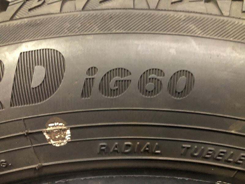 バリ山(PW7K047M) 165/65R14 79Q YOKOHAMA IG60 2022年 2本 スタッドレスタイヤ 送料無料 タンク ルーミー ソリオ パッソ トール ヨコハマ_画像2