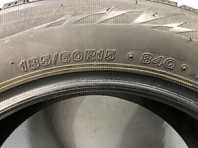 (PW6L318)185/60R15 BRIDGESTONE VRX2 2本 スタッドレスタイヤ 送料無料 アクア フィット ヤリス シエンタ フィールダー 15インチ_画像3
