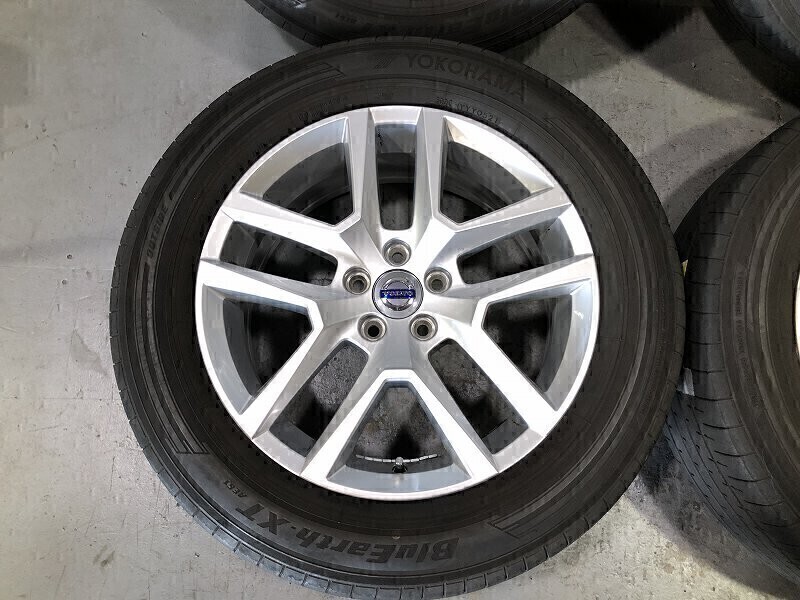 (WS7G003M)VOLVO XC60 18x7.5J 5穴 108 +55 BRIDGESTONE BluEarth XT AE61 235/60R18 103W 2021年 夏タイヤ 送料無料 ボルボ純正 18インチ_画像8