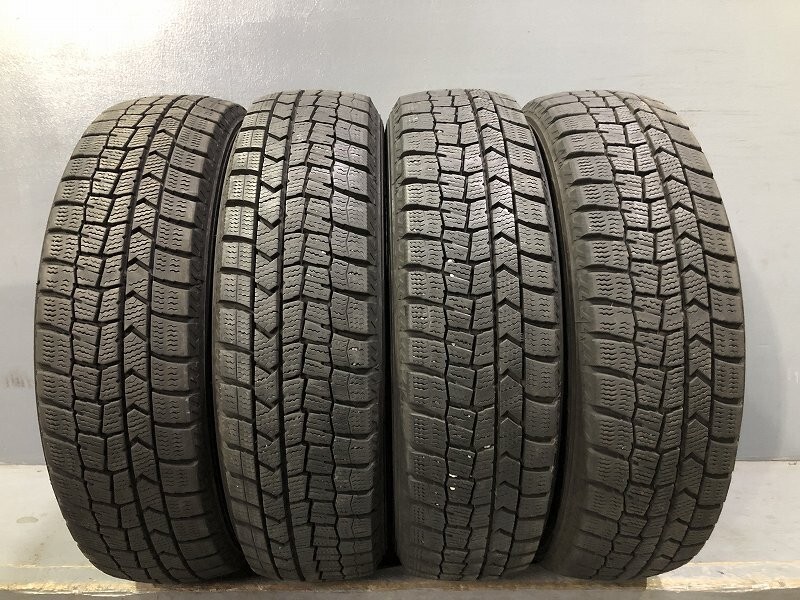 (PW7K091M) 155/65R14 75Q DUNLOP WM02 2020年 4本 スタッドレスタイヤ 送料無料 軽自動車 14インチ ダンロップ_画像1
