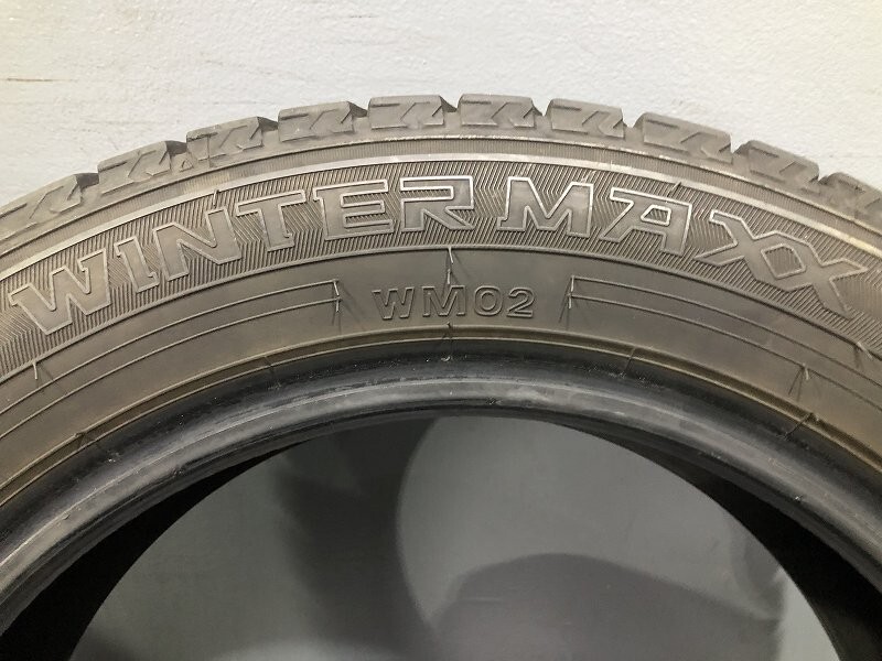 (PW7K091M) 155/65R14 75Q DUNLOP WM02 2020年 4本 スタッドレスタイヤ 送料無料 軽自動車 14インチ ダンロップ_画像2