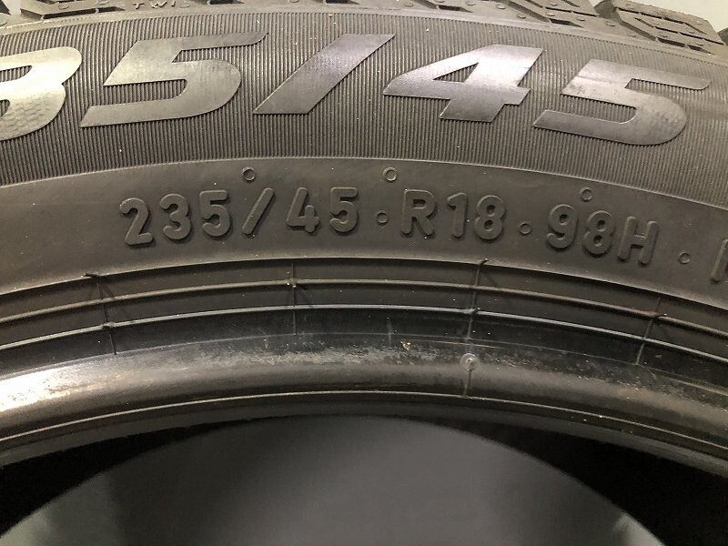 2023年 バリ山 8.5-9分山(PW7K078M) 235/45R18 98H PIRELLI ICE ZERO ASIMMETRICO 4本 スタッドレス 送料無料 レクサス カムリ マークX_画像4