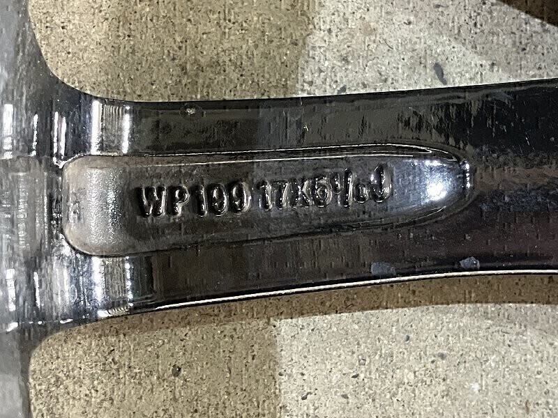 (W7B050M)17x5.5J +45 4穴 PCD100 ハブ67 ムーブ タント ワゴンR N-BOX コペン 17インチ アルミホイール ブラポリ 軽自動車 インチアップ_画像9