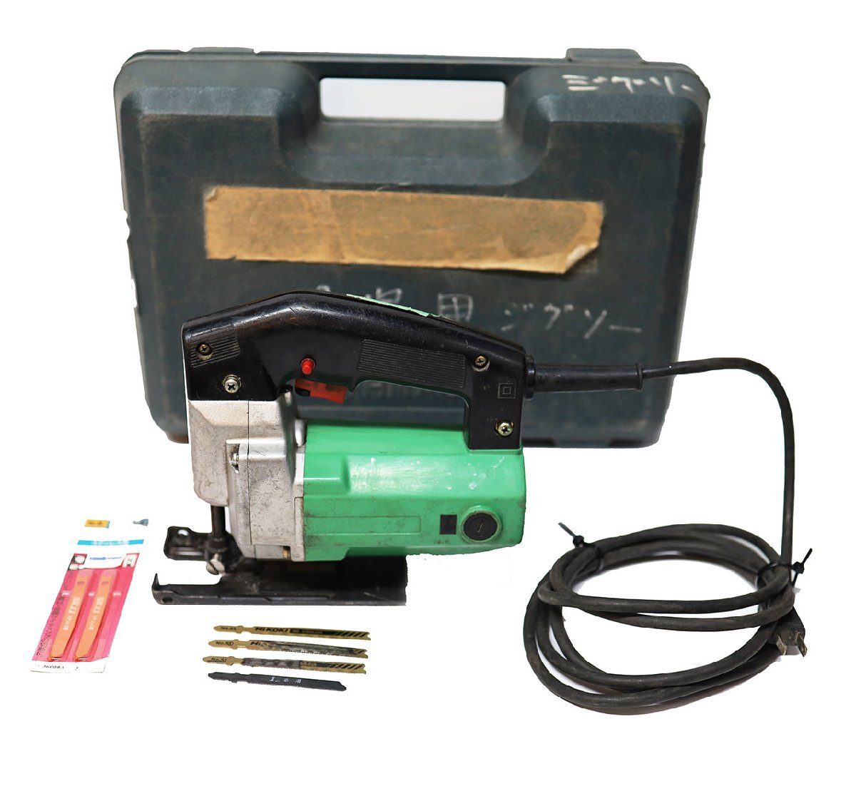 《W00686》HITACHI (日立工機) 60mm 無段変速ジグソー CJ60V 動作OK！中古品 □_画像1