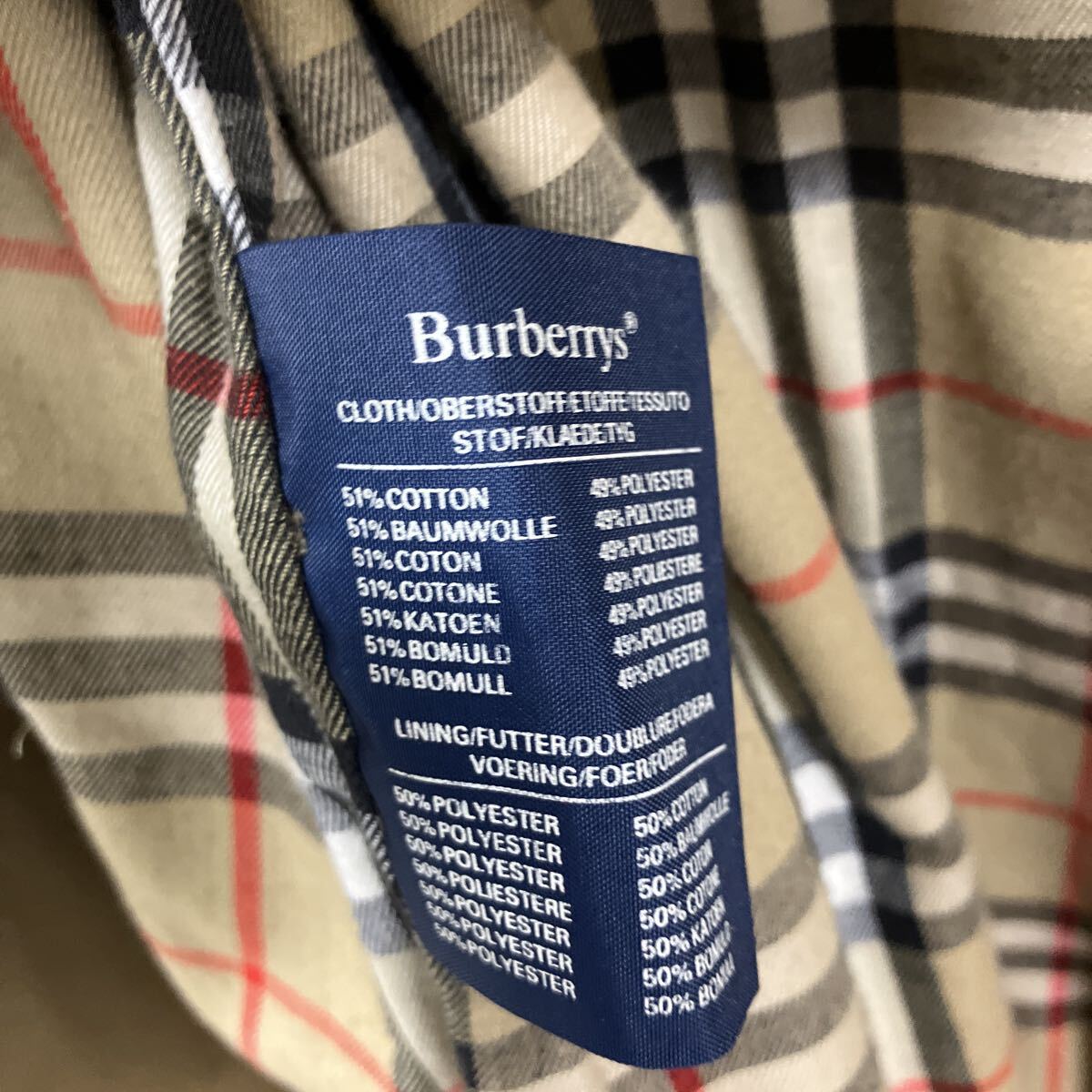 BURBERRY Burberrys バーバリーズ バーバリー トレンチコート コート　K5634_画像6