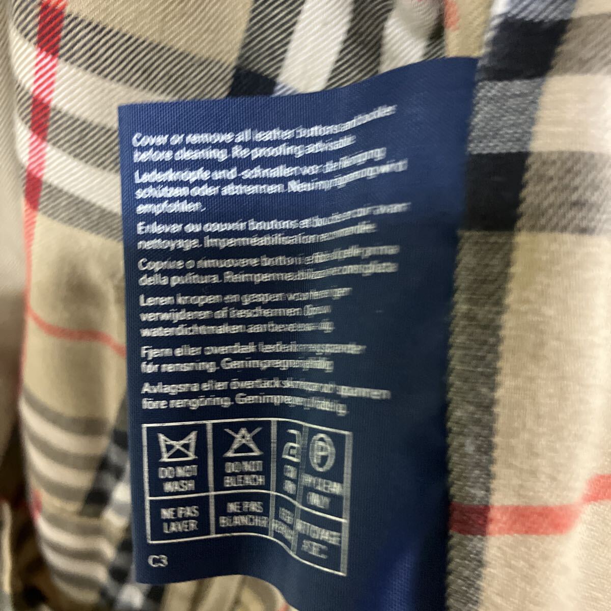 BURBERRY Burberrys バーバリーズ バーバリー トレンチコート コート　K5634_画像7