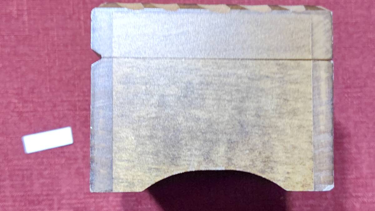 1107-1 スイス製 伝統工芸品 SWISS MUSICAL MOVEMENT オルゴール MAPSA 10.8×7.7×6㎝ 曲目:エーデルワイス 動作確認_画像7