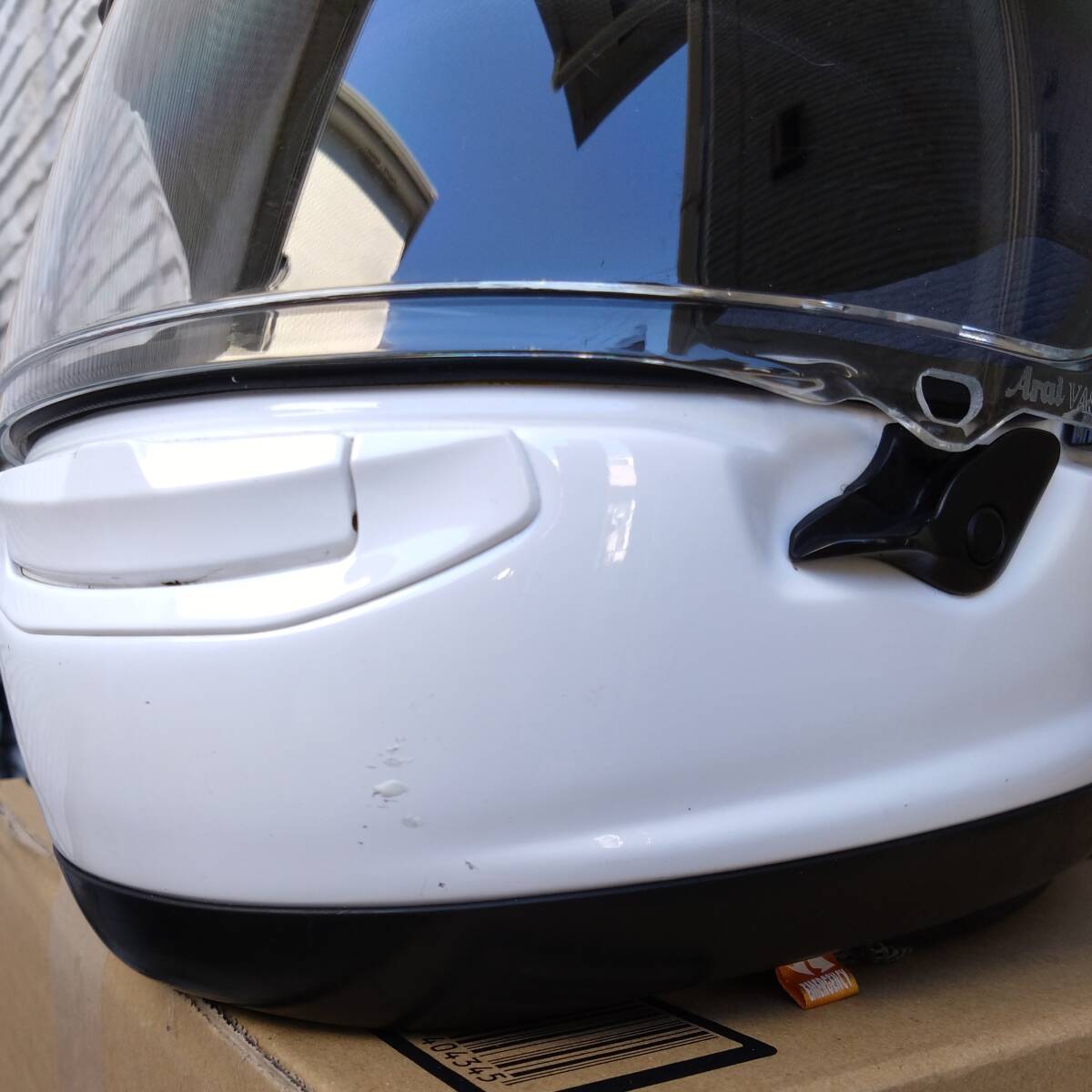 【中古】Arai アライ RX-7X ホワイト Mサイズ 57-58cm_画像6