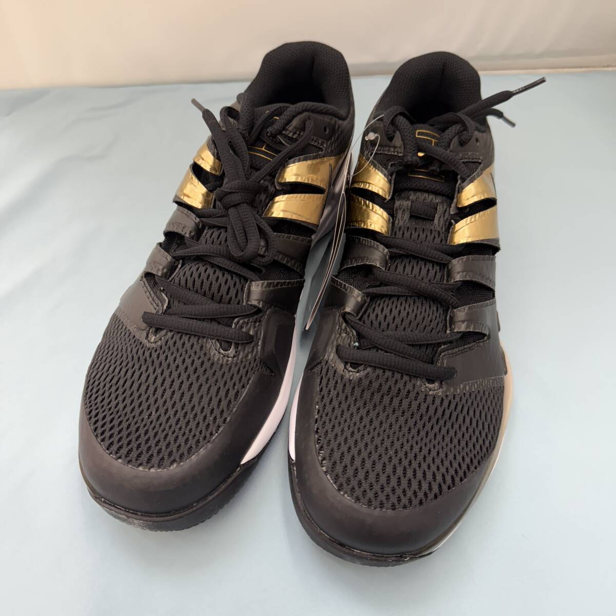 ■□1130　NIKE　AA8030-008　AIR　ZOOM　VAPOR　X　HC　2８cm　ブラック／ゴールド　ほぼ未使用品_画像7