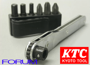 【新品】 KTC 貫通ドライバー 板ラチェット 9点セット / ドライバーセット / TMDB8_画像2