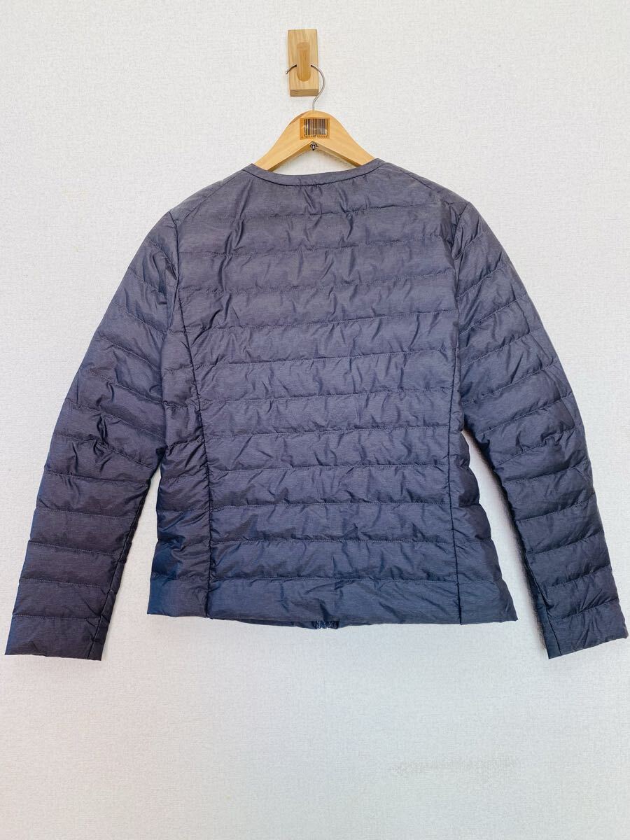 ユニクロ ウルトラダウンジャケット L グレー ノーカラー ライトダウン インナーダウン (N500)_画像6