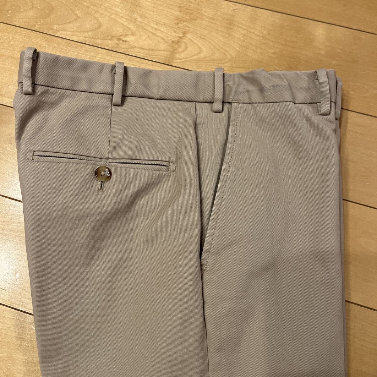 シップス・コットンスラックス（サイズ48、ベージュ）_画像2