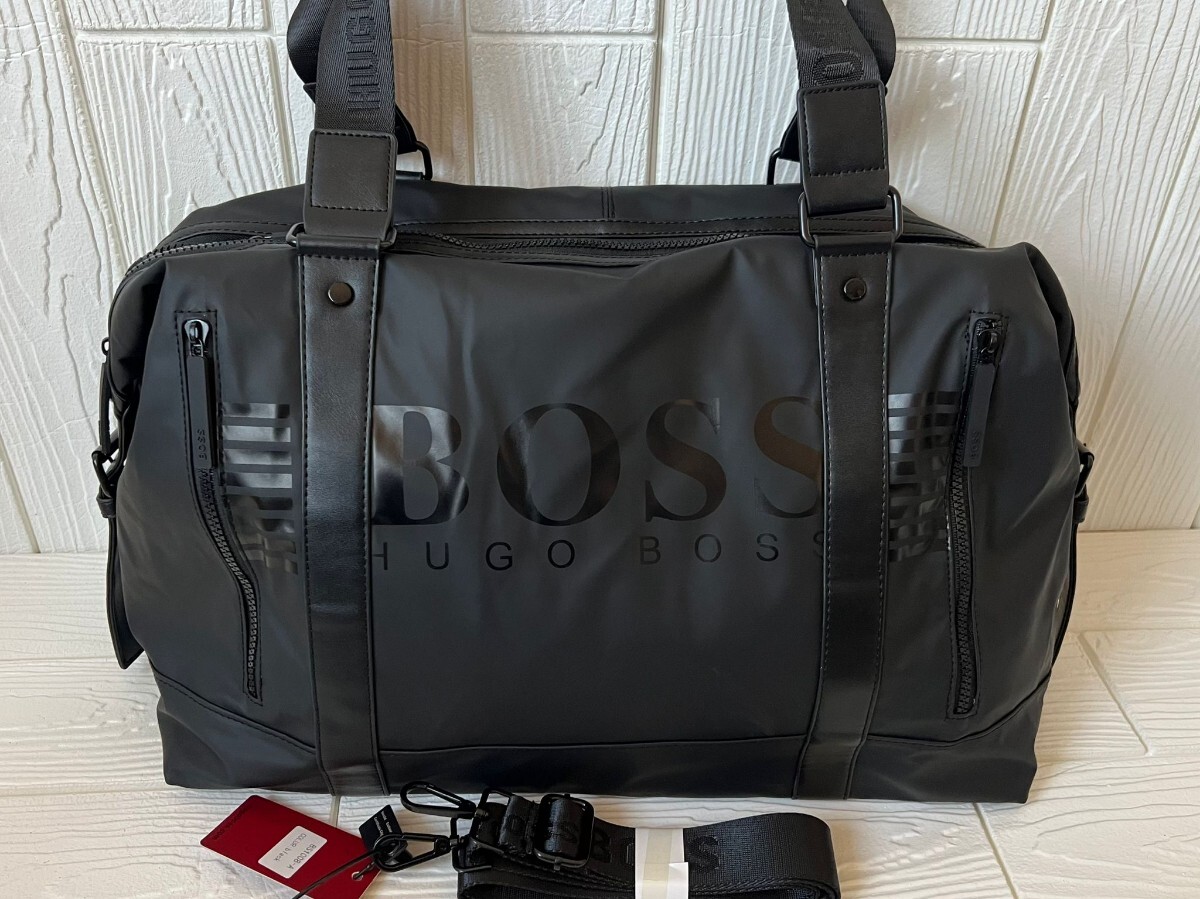 ヒューゴボス バッグ ボストンバッグ ショルダーバッグ ボディバッグ ショルダー付き_画像1