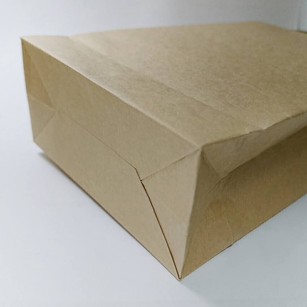 無地 クラフト紙袋 ミニ紙袋 手提げ袋 プチギフト ラッピング袋 お配り お裾分け 角底 まとめ売り 24枚　_画像3