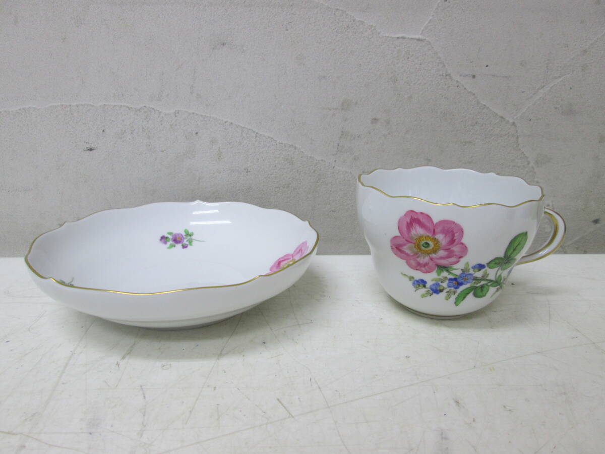 (1)*MEISSEN Meissen Basic цветок 2 . цветок 040110 cup & блюдце 1 покупатель 