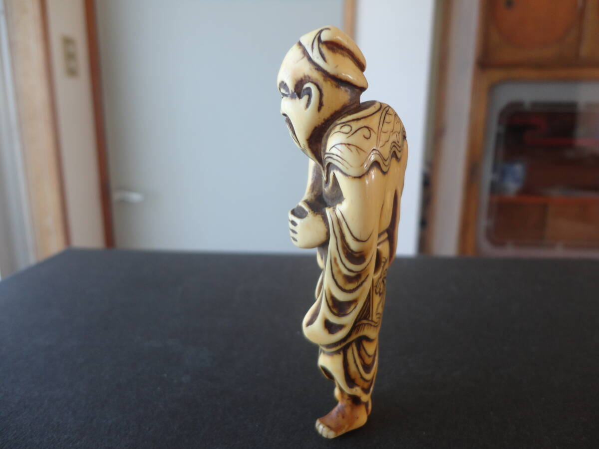  collector сброшенный товар : времена предмет .. предмет большой ..~.. человек map netsuke мамонт . гравюра Edo период 