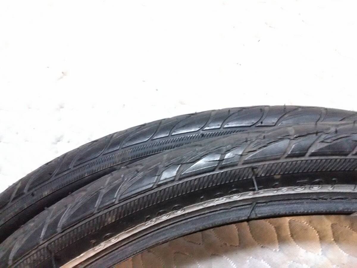 ★軽量!! ひび割れあり!! 10分山とほぼ10分山 20×1.5 シュワルベ マラソン レーサー 2本セット 直接引取り歓迎_画像6