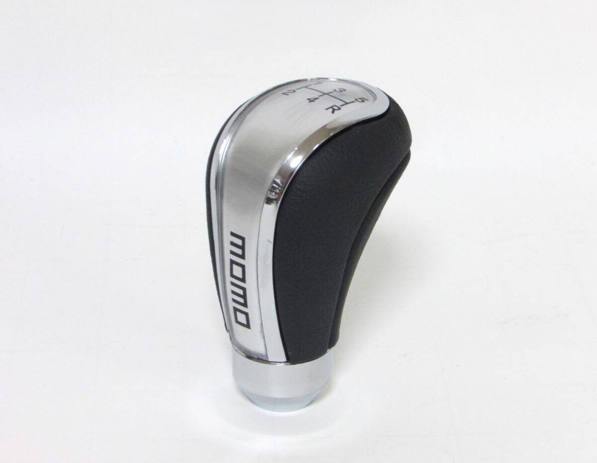 MOMO モモ シフトノブ 5MT シルバー レザー_画像1